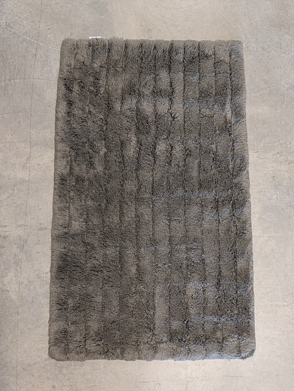 RH RESTORATION HARDWARE ribbed cotton bath math graphite